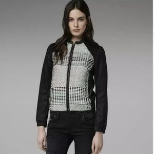 G-STAR Raw Marrington Moto Jacket Woven Goat Skin Leather Women’s Size XS